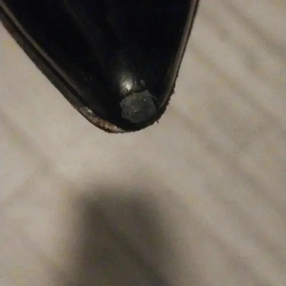 Giuseppe Zanotti Black/White Polka-Dot Kitten Heels Size 8.5AA Patent Leather - Picture 8 of 9